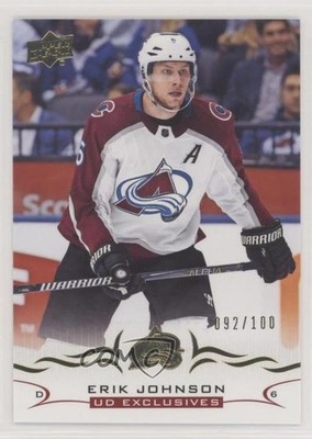 2018-19 Upper Deck UD Exclusives 92/100 Erik Johnson #45 05a1