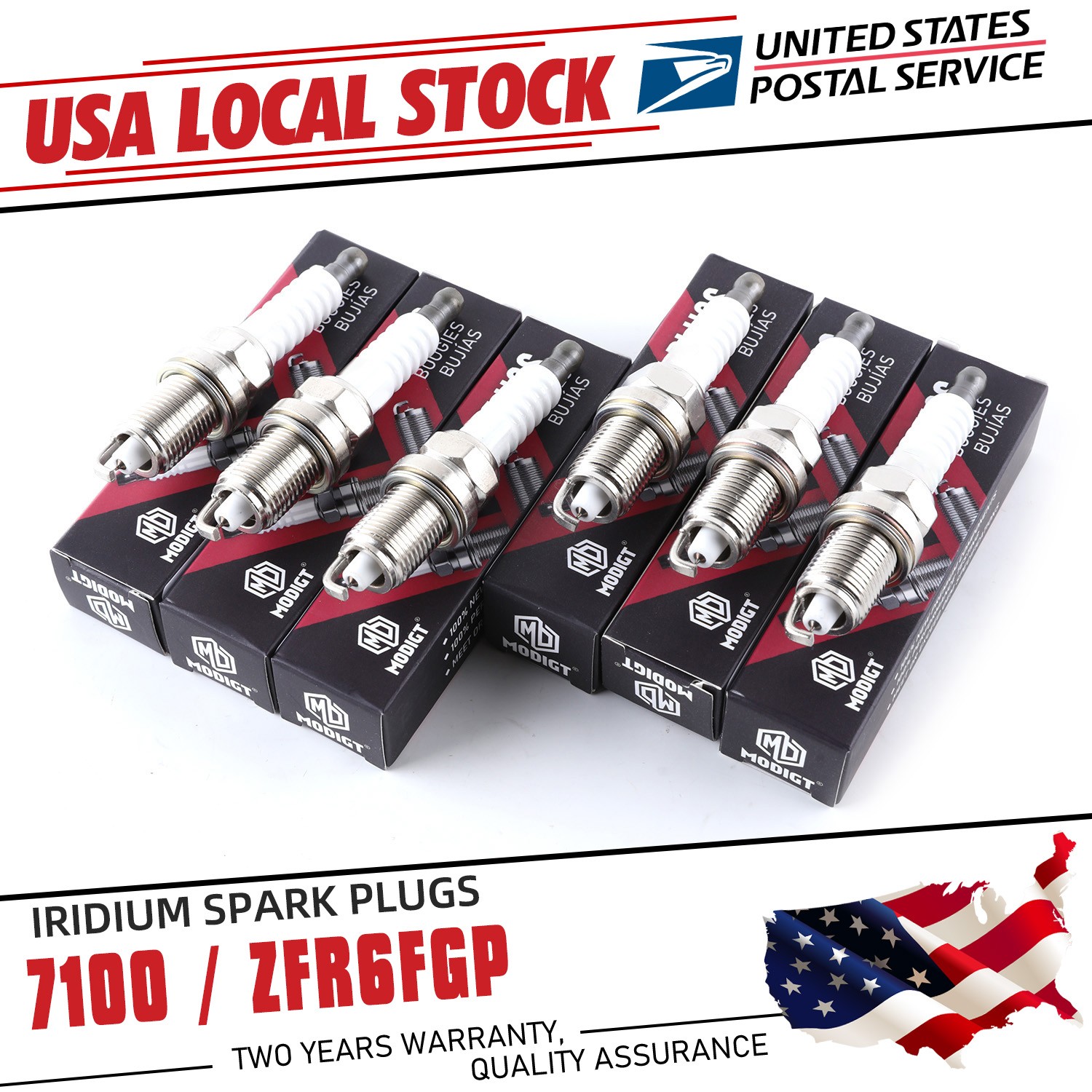 6Pcs OEM Replacement For NGK 7100 ZFR6FGP High Performence Iridium IX Spark Plug