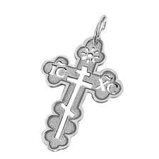 SILBER KREUZ 925 Sterling Orthodox Anhänger 81 крест серебрянный