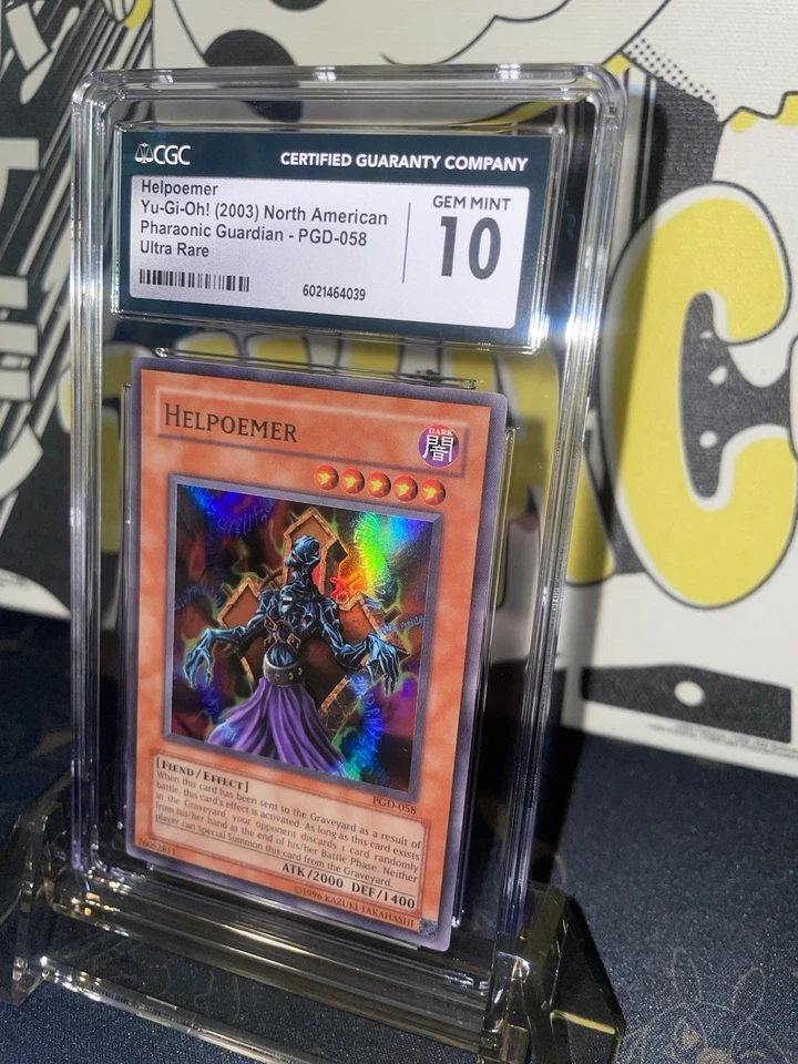 2003 Yugioh Pharaonic Guardian Helpoemer UR - CGC 10 - Image 3 of 4
