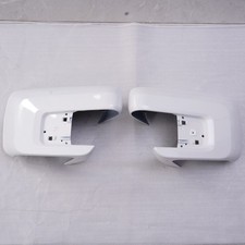 Tapa superpuesta de cubierta de espejo retrovisor lateral blanca con orificio de señal para Ford F150 F-150 2021-2026