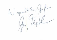 Autogramm Georg Zipfel - Skilanglauf Wintersport - Schriftstueck handsigniert