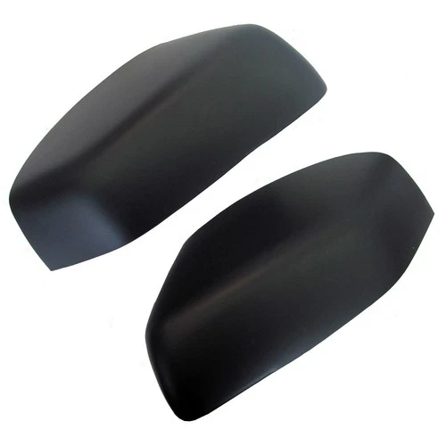 Matt Black Wing Mirror Half Covers for Land Rover Freelander 2 LR2 Pair