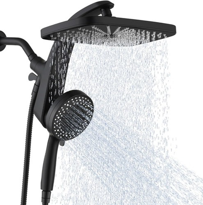 #ad High Pressure Rain Shower Head with Handheld 10 Spray Combo Magnetic Dock $129.99