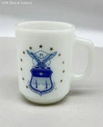 Anchor Hocking US Air Force Academy Milk Glass Coffee Mug 501 Vintage