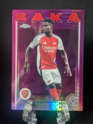 2024-25 Topps Chrome UCC Bukayo Saka Arsenal /75