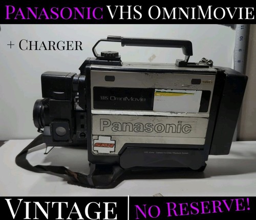 ✨VINTAGE✨ 1985 Panasonic VHS OmniMovie Camera + Battery Charger - Picture 24 of 24