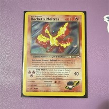 Pokémon Rocket's Moltres 12/132 Gym Heroes Holo Rare Basic 60 HP English 2000 on eBay