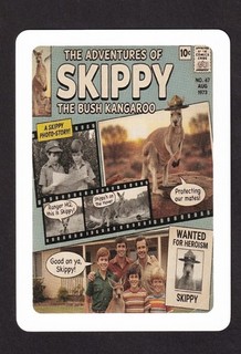 1 WIDE SWAP PLAYING CARD THE ADVENTURES OF SKIPPY THE BUSH KANGAROO