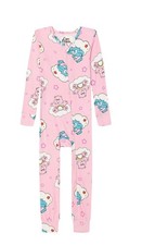 CARE BEARS Toddler Girls Viscose One Piece Sleeper Pajamas Footless Zippered