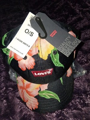 Levis Batwing Logo Ball Cap Hat One Size Baseball Black H41/ 803