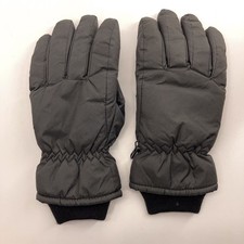 Men L Waterproof Black Winter Ski Gloves Plain