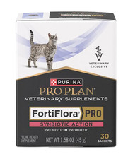 FortiFlora PRO Synbiotic Action Feline Health Supplement Expiration: 2027