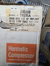 GPD/Embraco N.A., Inc. Hermetic Compressor T6215A