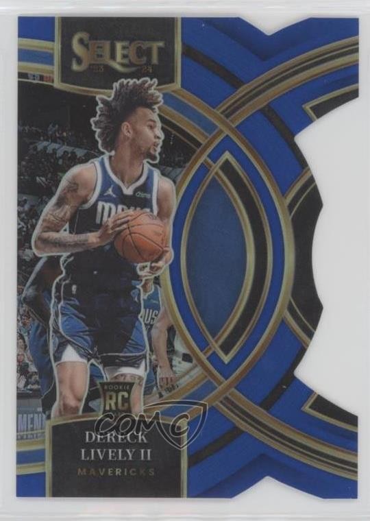 2023 Panini Select Premier Level Blue Prizm Die-Cut 36/249 Dereck Lively II hs9