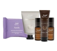Saje Full Body Wellness 5 Pc Travel Gift Set - Peppermint Haloe Oil, Fortify +