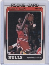 HORACE GRANT ROOKIE CARD 1988 Fleer #16 VINTAGE BASKETBALL NBA RC Chicago Bulls!. rookie card picture