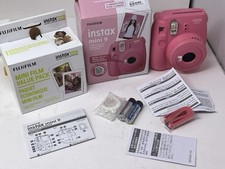 FujiFilm Instax Mini 9 Instant Film Camera Flamingo Pink W/ Film Unused