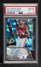 2019 Prizm Sensational Signatures Blue Ice 52/99 Dwayne Haskins PSA 8 Auto 0ja4