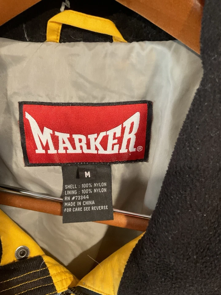 Мужской желтый лыжный костюм MARKER размер M. 42-44.   Носимые только черные бриллианты - Изображение 4 из 4