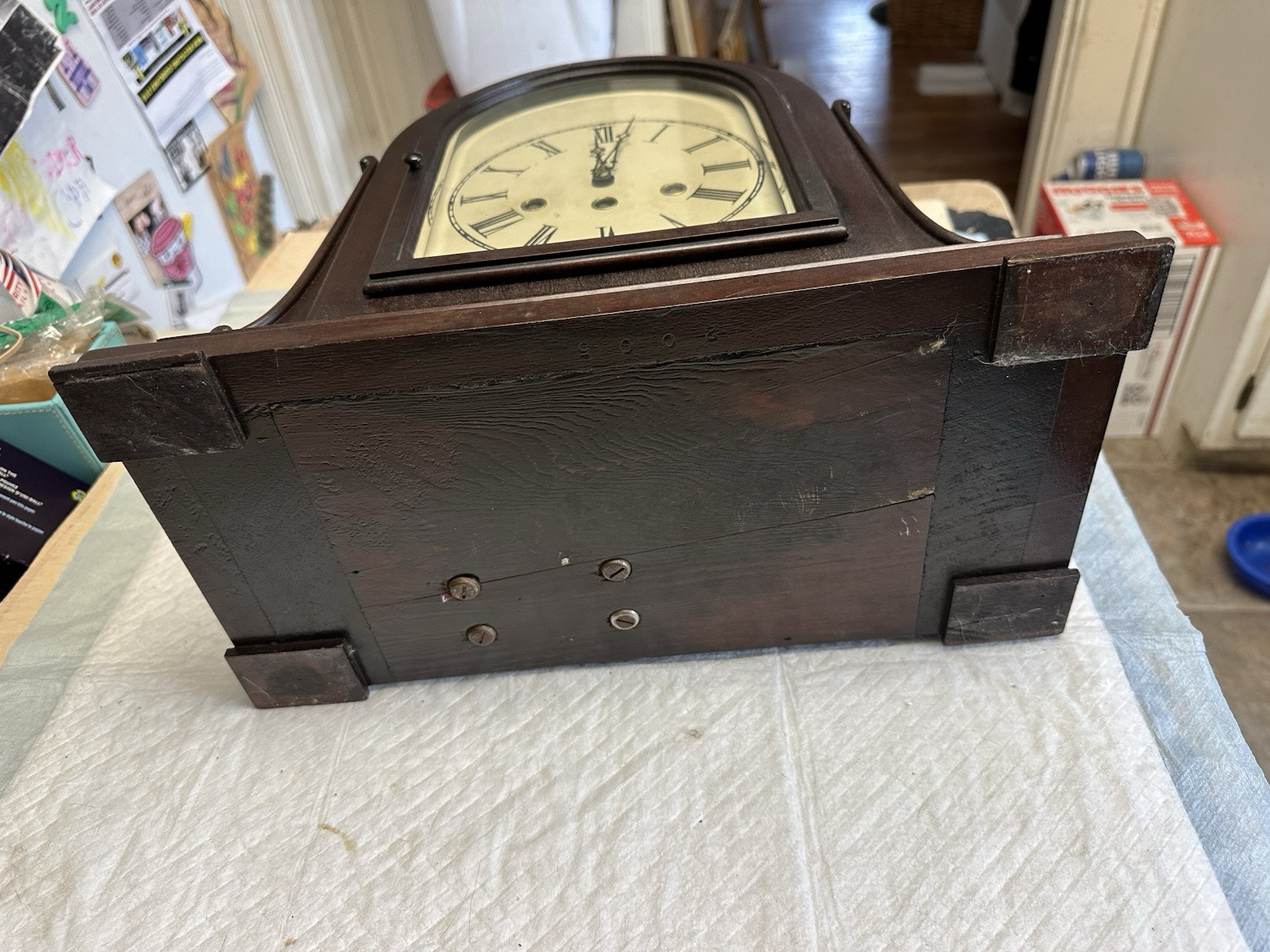 Magnificent Antique Herschede Clock Symphony Rod Model Westminster Chime 1923