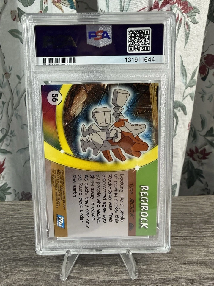 Pokemon 2004 Topps Advance Challenge NH #56 Regirock PSA 9 - Image 2 of 2