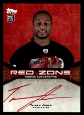Taiwan Jones 2011 Topps Rookie Red Zone Autograph #/100 #RZRA-TJ Raiders ESE