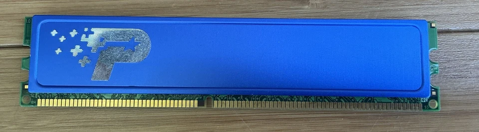 1GB 1x1GB PC3200 Patriot DDR-400 PDC2G3200LLK PD000049 Blue Gamer Ram Kit DDR1 - Image 2 of 2