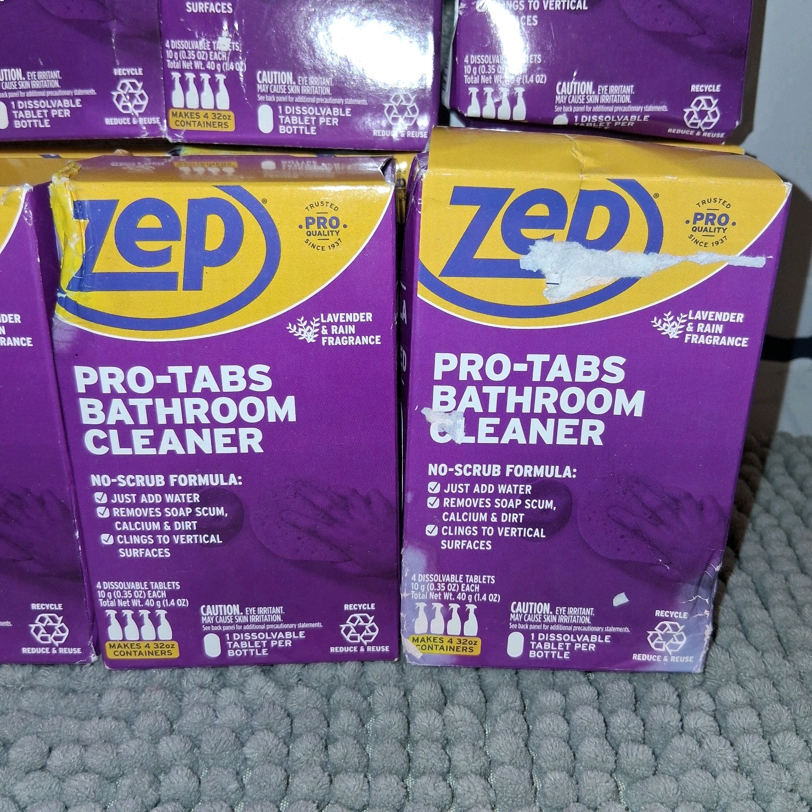12x Zep Pro Tabs Bathroom Cleaner ,  New , Boxes Have Wear And Tear , READ