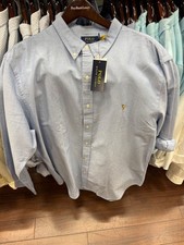 NWT Polo Ralph Lauren BLUE Long Sleeve SLIM FIT Oxford Button Down Shirt