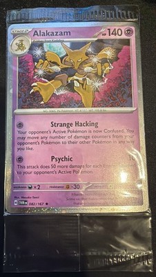 Alakazam - (Cosmos Holo) 082/167 Blister Exclusives Holo SEALED *SWIRL* NM