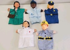 Vintage Learning Resources Hand Puppets Lot Of 5 Toys Puppet Playhouse