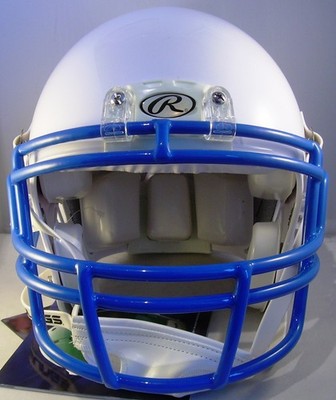 Rawlings Impulse Footballhelm , weiß, Gr. L, mit Facemask ROPO, Royalblau