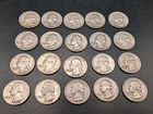 🔥 BIG LOT X 20 🔥 US 90% SILVER WASHINGTON QUARTERS 1940s MIX MINTS $5.00 FV 🔥