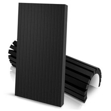 2Pcs Garage Wall Protector Foam Wall Column Corner Guard for Parking Black