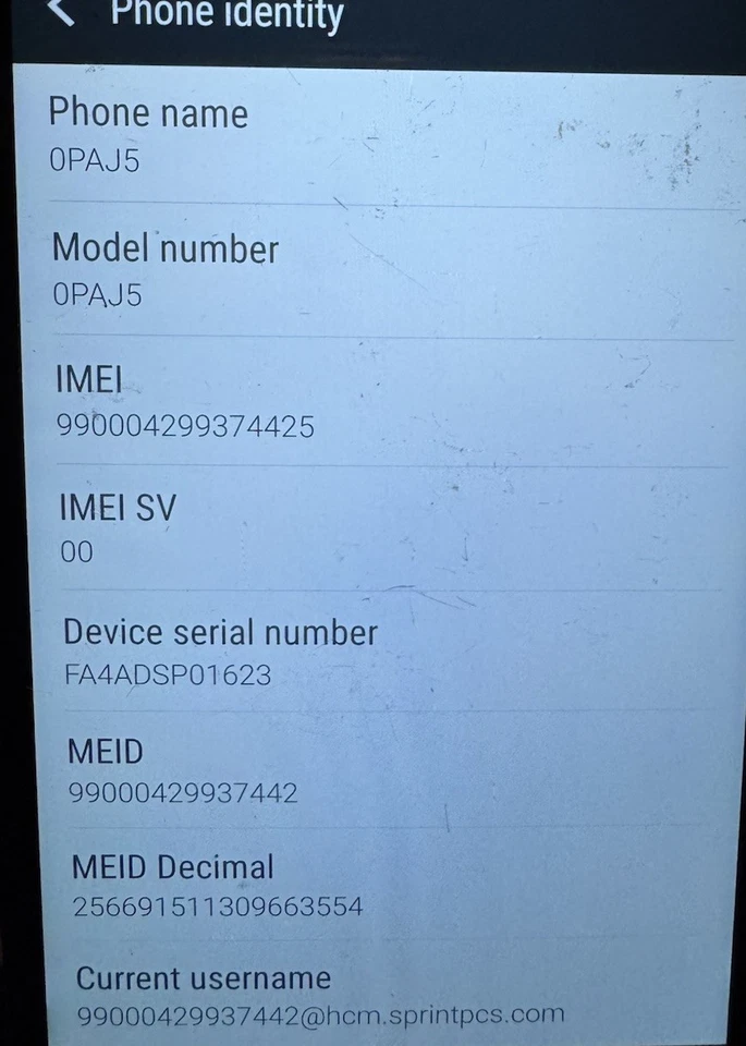 HTC One E8 OPAJ5 16GB White (Sprint) Good Used Fast Ship - Image 2 of 3