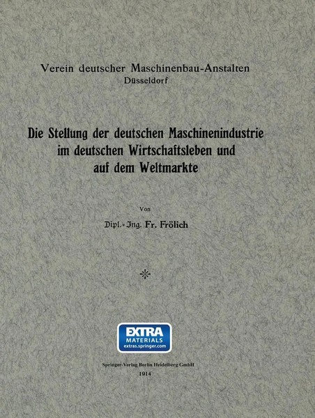 Die Stellung Der Deutschen Maschinenindustrie Im Deutschen Wirtschaftsleben...-image