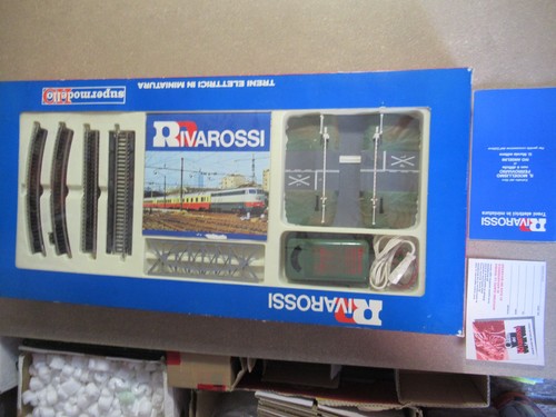 RIVAROSSI 3001 binari+passaggio a livello+ponte viadotto+libretto informazioni | Condition: Nuovo