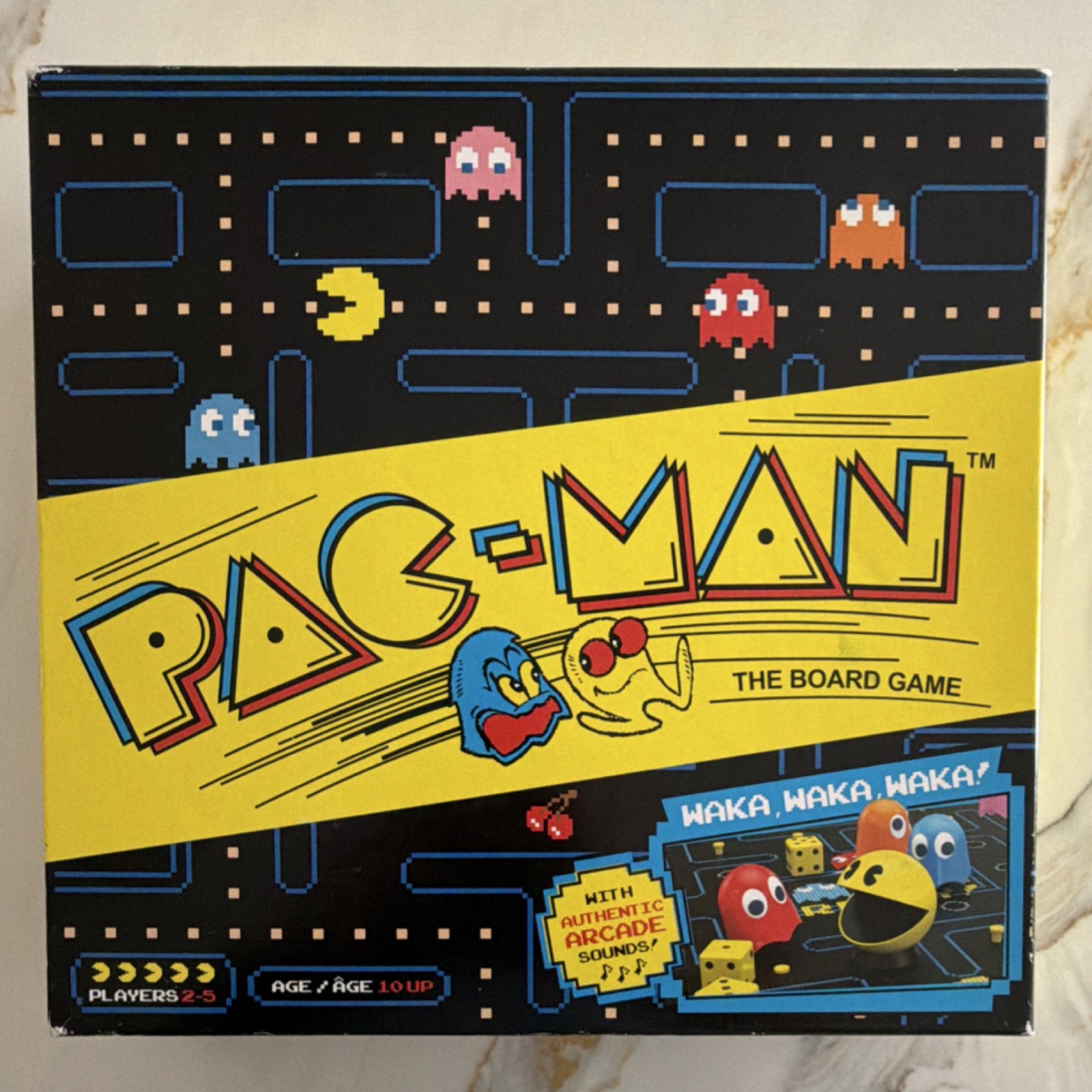 S Pac-man Board Game Arcade Sounds Ages 10+ 2-5 Players