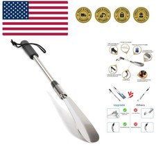 Long Handled Shoe Lifter 16" to 31" Adjustable Expander Shoe Horn - Extends ...