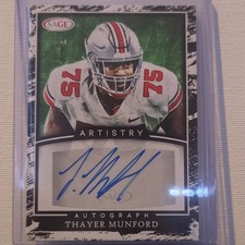 2022 SAGE Artistry - Autographs Thayer Munford #A-TM (AU, RC)
