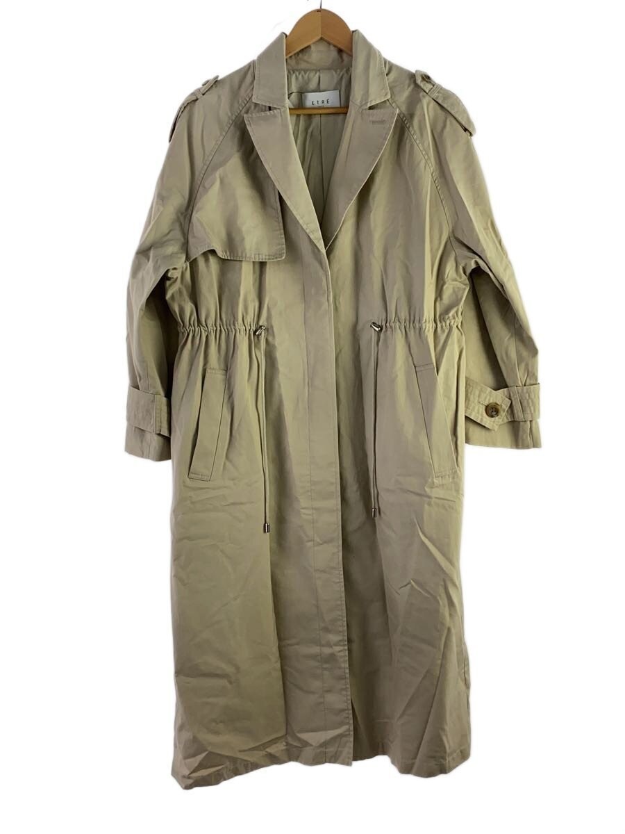 Etre Tokyo Trench Coat/M/Cotton/Beg/Plain/1220200147-0 3428
