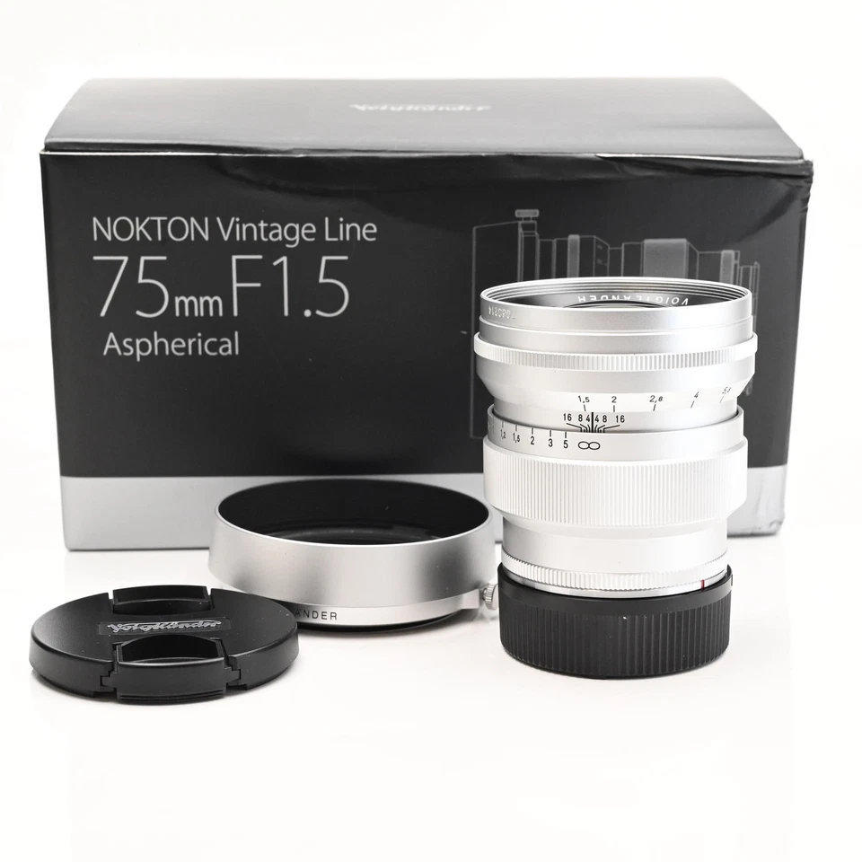 Lente Asférica Voigtlander Nokton Vintage Line 75mm f1.5 VM Leica M #214