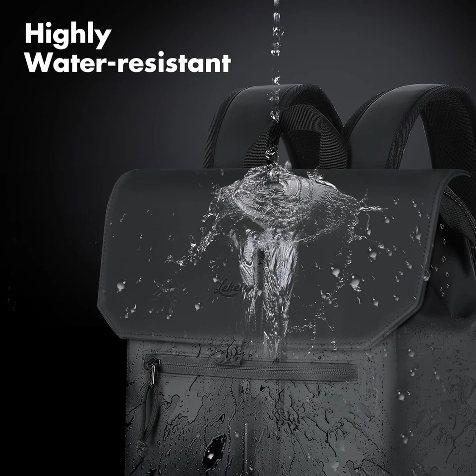 Lekeinchi Rucksack Damen - Laptop Rucksack Mit 15,6 Zoll Laptopfach, Elegant Day - Bild 2 von 4