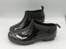 Nomad Slip On Ankle Rain Boots Women Size 10 Black Round Toe Comfort Casual NWOT