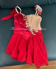 Professional Red Lyrical Walpurgis Nacht Night Diana Ballet Dance Dress Small