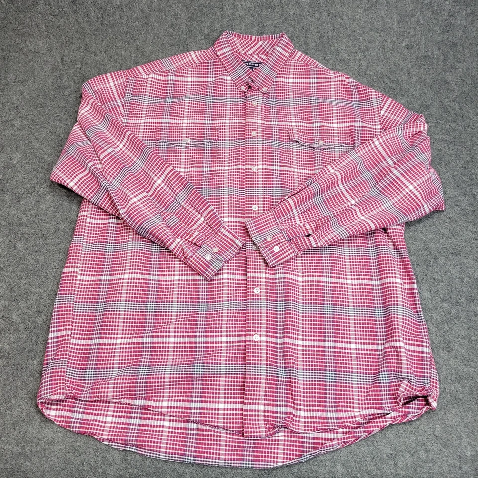 Roper Shirt Mens 2XLT Red Plaid Western Cowboy Outdoor Rodeo Ready Country - Image 2 of 4