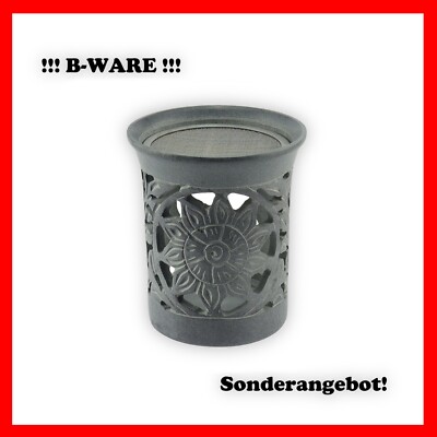 Budawi  Speckstein Räucherstövchen Duftstövchen Duftlampe mit Sieb ! B-WARE !