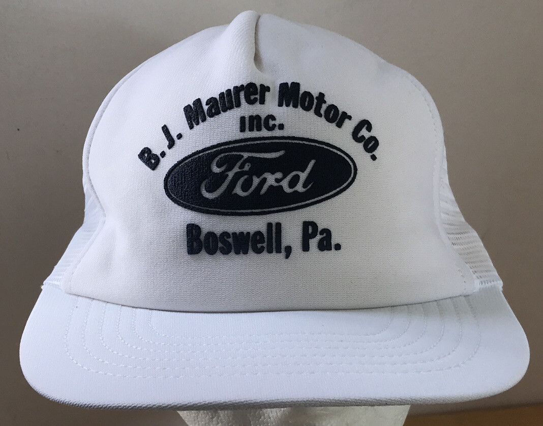 Vintage BJ Maurer Motor Ford Boswell PA Snapback Cap Hat SKM