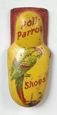 Vintage Prize Poll Parrot Shoes Clicker Tin Litho Toy